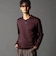 ブリスターバイヤスジャカードVネックプルオーバー