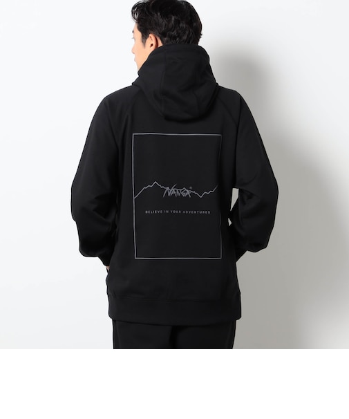 NANGA別注バックプリントフーディ