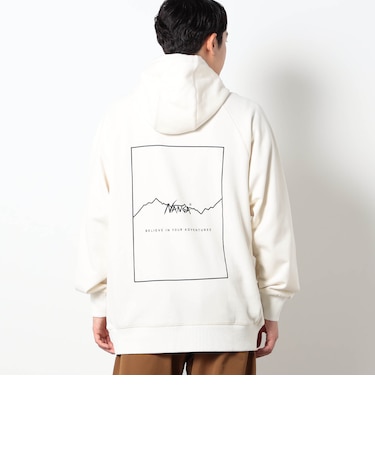 NANGA別注バックプリントフーディ