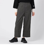 ロールヘムグレンチェックパンツ