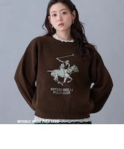 【BEVERLY HILLS POLO CLUB】ロゴニットプルオーバー