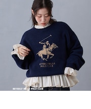 【BEVERLY HILLS POLO CLUB】ロゴニットプルオーバー