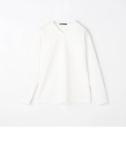 【HIDEAWAYS BLACK】リンクスストライプジャカードVネックプルオーバー