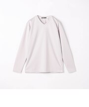 【HIDEAWAYS BLACK】リンクスストライプジャカードVネックプルオーバー