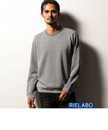 【RIELABO】ストライプポンチクルーネックプルオーバー