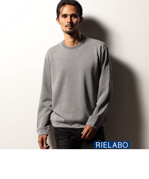 【RIELABO】ストライプポンチクルーネックプルオーバー