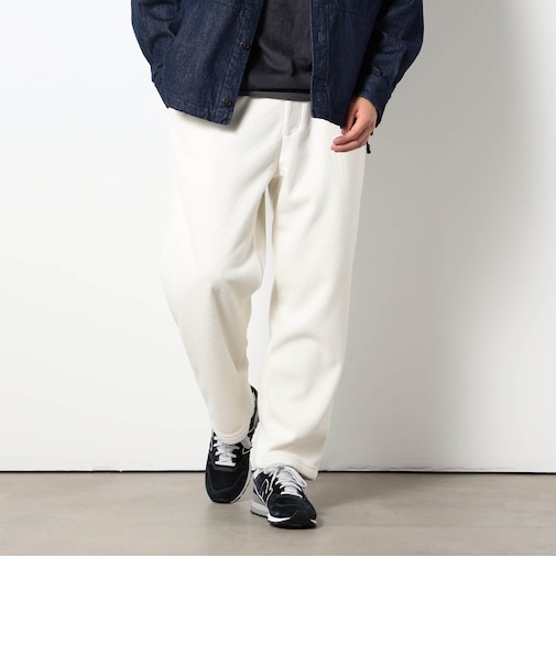 コーデュロイ調裏シャギーワイドパンツ
