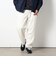 コーデュロイ調裏シャギーワイドパンツ