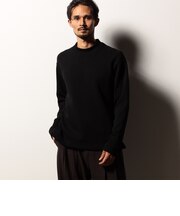 【RIELABO】ワッフルショートモックネックカットソー(日本製)