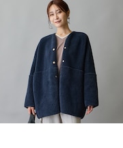 リバーシブルボアコート
