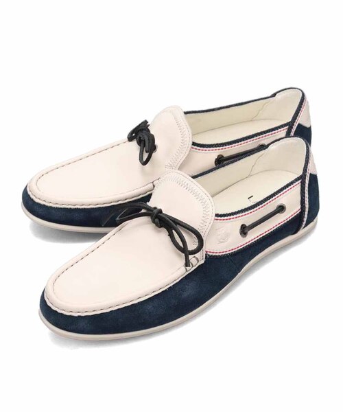 【美品】LANVIN en Bleu レザーデッキシューズ 24.5 白ネイビー 楽天市場】ランバン オン ブルー（メンズ靴｜靴）の通販