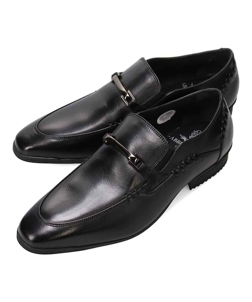 LANVIN COLLECTION 異素材ミックスサイドエラスティックスリッポン