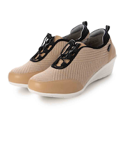 エル スポーツ ELLESPORT ニット編みウェッジレースアップシューズ  ESP14706