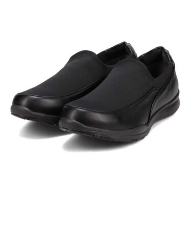 【撥水加工】HIROKO KOSHINO FEMME 素材コンビ　スリッポンシューズ　HRL3001A