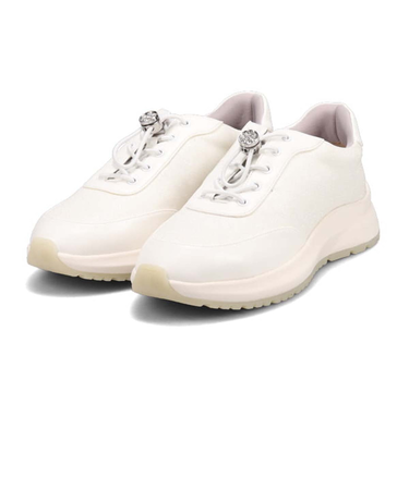 HIROKO KOSHINO FEMME グリッターとラインストーンで華やかなスニーカー HRL5003