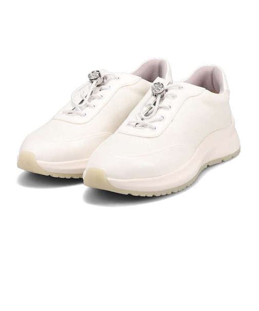 HIROKO KOSHINO FEMME グリッターとラインストーンで華やかなスニーカー HRL5003