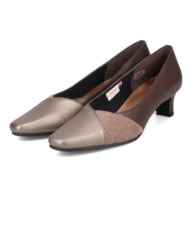 ミッシー デ ミッシー missy des missy Ｖカットラインが綺麗なデザインパンプス　MMD5149