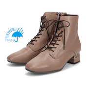 【撥水加工】テーン tehen メタルプレート入りのヒールがポイント♪トレンドアイテム・レースアップブーツ　TN1766