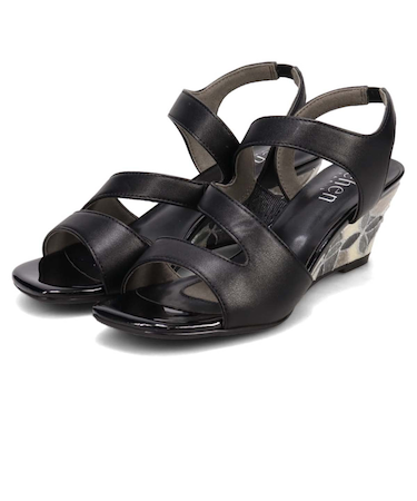 テーン tehen ステンドグラスウエッジヒールサンダル TN1803