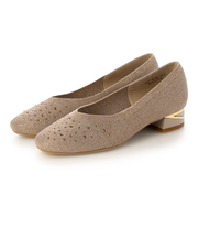 テーン tehen ニット素材のVカットパンプス  TN1790