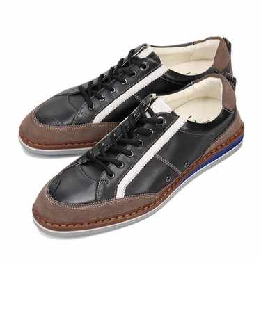 ランバンオンブルー LANVIN en Bleu  サイドラインレースアップスニーカー 86533