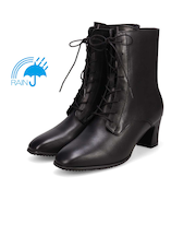 【撥水仕様】モデロ MODELLO 5.5cmヒール レースアップショートブーツ  DML5503