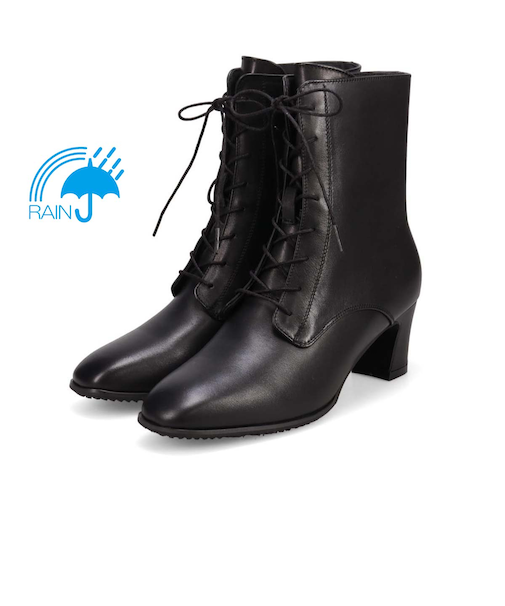 【撥水仕様】モデロ MODELLO 5.5cmヒール レースアップショートブーツ  DML5503