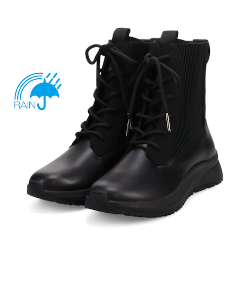 【撥水仕様】モデロ MODELLO 5.0cmヒール カジュアルレースアップショートブーツ  DML8818