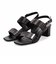 HIROKO KOSHINO 安定の太めヒール バックストラップ 5.5cmヒールサンダル　HKL8009