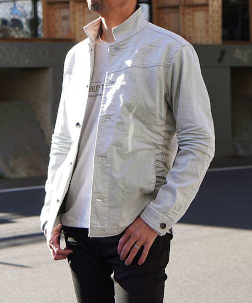 ハイストレッチツイル＆ストレッチデニムシャツ