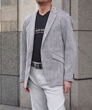 総柄ジャガード２Ｂジャケット