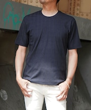 ランダムテレコハンソデＶネック