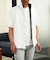 キルトジャカード半袖シャツ