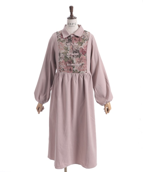 た*お様 axes　femme　kawaii　ボタン刺繍チャイナワンピース　ミン た*お様 axes femme kawaii ボタン刺繍チャイナワンピース ミン 【楽天