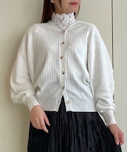 リブドルマンニットカーデ