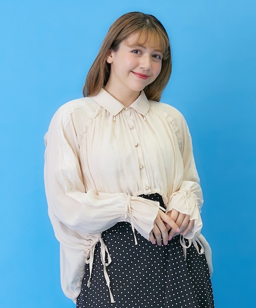 【美品】シャルマントファム CharmanteFemme 袖ボリュームシャツ 2025年最新】charmant femmeの人気アイテム - メルカリ