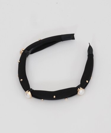 パール×ビーズカチューシャ