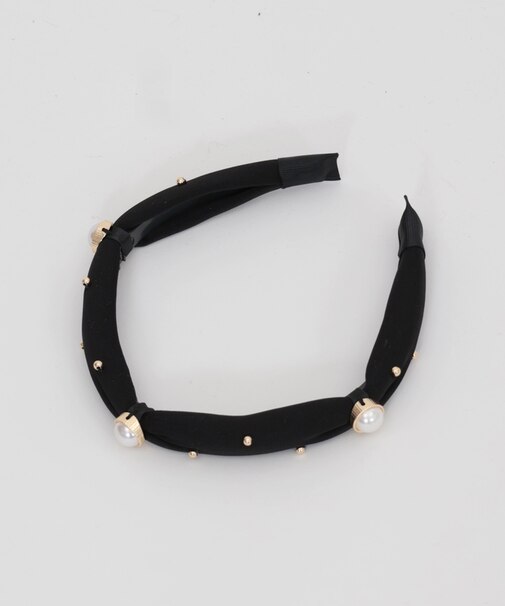 パール×ビーズカチューシャ