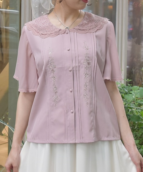 刺繍ブラウス うさぎ刺繍ブラウス br47-8 – Q'e