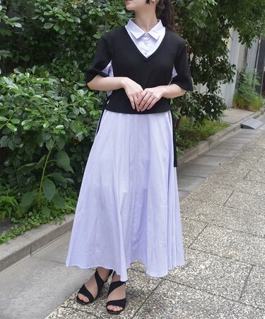 重ね着風ストライプシャツＯＰ