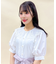 フラワー刺繍襟パフ袖ＢＬ