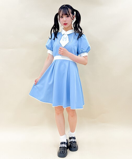 リボン刺繍ネクタイ付きOP