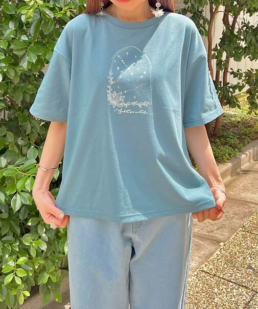 星空プリント吸水速乾Tシャツ