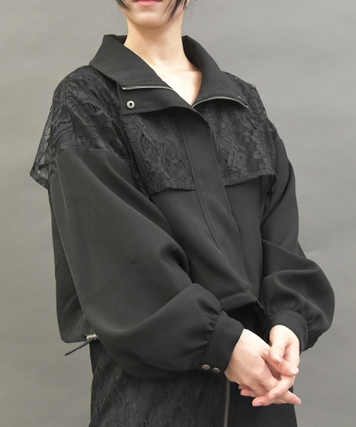 regleamリグリーム＊バックフレアショートブルゾン バックフレアショートブルゾン｜BACK FLARE SHORT BLOUSONの通販