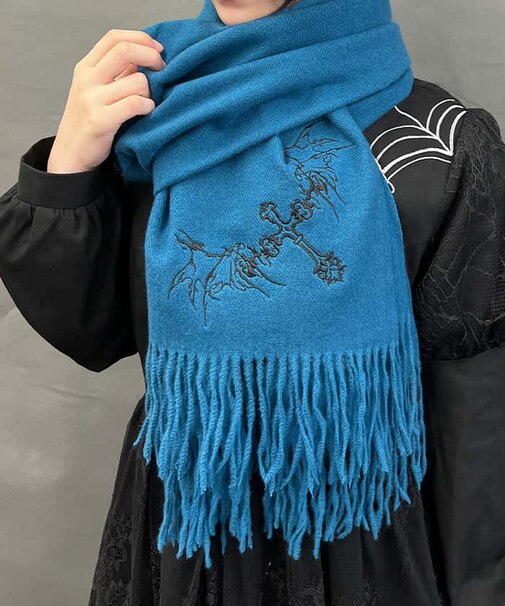 クロス刺繍ストール