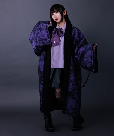 花模様ジャガード羽織