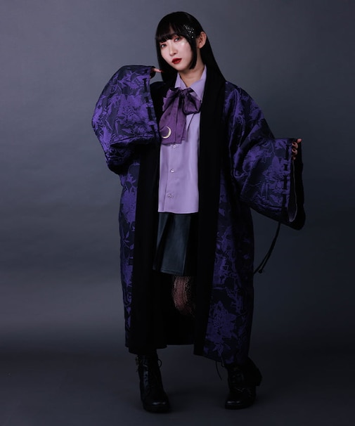 花模様ジャガード羽織