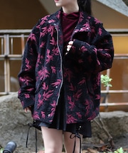竹林ジャガードブルゾン