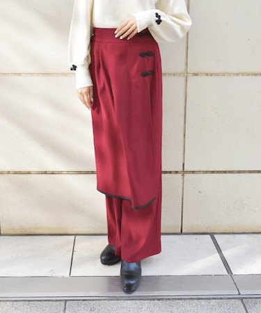 レイヤード風パンツ