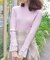 連ボタン袖レースニットＰＯ